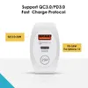 Chargeur PD Type-C 25W avec charge rapide adaptative QC3.0 QC 3.0 USB Chargeurs de voyage muraux à double port pour téléphone portable pour chargeur iPhone 15 14 13 12 11 Pro Max X Samsung S20 S10