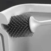 New Silicone Toilet Brush Wall-Mounted Cleaning Tools Refill Liquid No Dead Corners Toilet Brush Home Bathroom Accessories Set