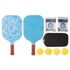 Raquettes de squash Balles de pickleball Conception en nid d'abeille Prise en main confortable Raquette et balle de pickleball de taille appropriée avec serviettes pour le sport 230621