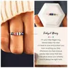 Band Rings Enamel Beads Anxiety Ring With Card Colorful Adjustable Electrosilvering Fidget Ring Worry Stress Relief Stacking Finger Rings x0625