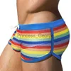 Herren-Badebekleidung, Sommer, seitlich geteilt, Herren-Bademode, sexy U-Beutel, Regenbogen-Strand-Badehose, Nylon, schnell trocknend, Boardshorts, männlich, Sport-Badeanzug x0625 x0625 x0625 x0625