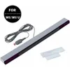 Ersättare Wired Remote Motion Sensor Bar Infrared Ray induktormottagare står för Wii U Console Retail Package Box
