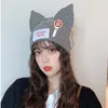 Novelty Games Stray Kids Loverboy Beanie Cat Ears Kpop Knitted Hat Boy Girl Hats Beanie Caps With Metal Pin Felix Hyun-Jin Lee Accessories 230625