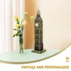 Decorative Objects Figurines Big Ben England Metal Building Model Ornament Landmarks In London Landmark Decoration 230625