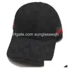 Casquettes de baseball Esigner Chapeau Snapbacks Chapeaux Rue En Plein Air Coton Broderie Baseball Football Sport Seau Cap Avant Casquette Adjustab Dhjq8