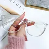 Sunglasses Frames Anti Blue Light Glasses Women Men Computer Gaming Eyeglass Vintage Optical Plain Frame Spectacles Transparent Blocking