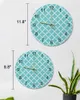 壁の時計青色モロッコの明るいポインター時計ホームインテリア装飾品のためにサイレント丸い寝室のオフィスの装飾