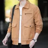 Men's Jackets 2023 Fashion Casual Jacket Men Turn-down Collar Deep Pocket Men's Hip Hop Streetwear