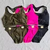 Luxe Designer Vrouwen Tankini Set Badmode Sexy Gevoerde Badpakken Charm Girl Strand Bh Brefs Split Badpakken