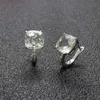 Knot MH Natural Green Amethyst Fashion Earring Sterling 925 Silver Cushion Cut 8 mm Fine SMYEMTION FÖR WEMAN LADY Gift Free Express