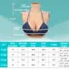 Silicone Breastplate High Collar Breast forms for Crossdresser Transgender Drag-Queen B-G Cup Cotton Filled