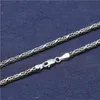 Strands Strings BOCAI Real S925 Pure Silver Jewelry Accessorie 2,5 mm Dominująca osobowość mężczyźni i kobieta naszyjnik 230625