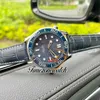 Novo 41mm 300m Dive 210.30.42.20.03.002 Relógio Mens Automático Mostrador Textura Azul Caixa de Aço Mesh Bracelete Relógios Gents TWOM Timezonewach E465