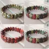 Strand Beaded Strands Fashion Jewelry Jaspe Bloodstone Rhyolite Women Men Bracelet 1 WB916Beaded