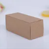 Gift Wrap 50 stuks 6 maten Zwart wit Kraftpapier kartonnen doos Lippenstift Cosmetische Parfumflesje Doos Essentiële Olie verpakking 230625