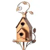 Supplies Bird House With Pole Copper Cottage Bird House Stakes Large Bird Houses For Courtyard Backyard Patio Outdoor Garden Decor