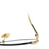 Lunettes de soleil Cadres Vintage Titanium Lunettes Cadre Optique Polygone Unisexe Lunettes Décoration Spectacle Peut Correspondre À La Myopie Avec Étui