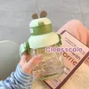 Бутылки с водой 1 набор 700 мл Sippy Cup Lovely Clear Sclearing Speeing Cartoon Cround соломенная бутылка для лета