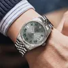 Andra klockor Cadisen 38mm Men's Automatic Mechanical Watch Luxury AR Sapphire Glass Resistant rostfritt stål Miyota 8215 Reloj Hombre 230621