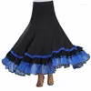 Podiumkleding Dames Walsdanskostuums Moderne oefenrok Ballroom Halflange jurk Standaard wedstrijdjurken