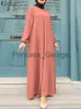 Robes décontractées ZANZEA Printemps Musulman Solide Femmes Robe Femme Élégante Élégante Oversize Robe ONeck À Manches Longues Caftan Dubaï Abaya Islam Vêtements x0625