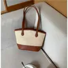 Straw Woven Bag Summer Messenger Bag Single Shoulder Portable Woven Bag Simple Beach Bag Large Capacity Tote Bag 230310