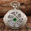 Pocket Watches Charm Cool Eye Shaped Quartz Watch Men Women Necklace Pendant Clock Unique Steampunk Vintage Gifts