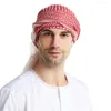 Sciarpe Mediorientali Uomo Keffiyeh Shemagh Ramadan Musulmano Arabo Dubai Saudi Mens Pray Turbante Sciarpa Muhammad Stampa Scialli