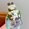 Water Bottles 1 Set Lovely Sippy Cup Large Capacity Juice Food Grade Kids Cute Drink Straw Bottle Widely Applied