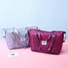 Bolsas de exterior para mujer, bolsa deportiva para gimnasio, para niñas, Yoga, entrenamiento físico, escalable, con separación en seco y húmedo, bolso grande de viaje impermeable