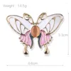 Broches Butterfly de insetos de moda coreana para mulheres Metal esmalte os pinos de lapela feminino File de fivela Acessórios