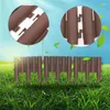 Dekorative Blumen, 5 Stück, Holzsimulation, Gartenumrandung, Zaun, Ornamentplatte, DIY, abnehmbare Zauneinfassung, Terrasse, Blumenbeet, Versorgung, Tier