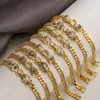 Chain BUY Fashion Gold Color Copper Wedding Jewelry AAA CZ Zircon Leopard Charm Bracelets For Women 230621