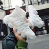 Mens Breathable Casual Running Shoes High Top Sneakers Sock Shoes Clear Sole White Black Purple Green