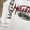 Moletons Masculinos Moletons Hellstar T-shirt American High Street Clássico Estampado com Letras Chama HELLSTAR Casual Solto Masculino Feminino Camiseta Manga Longa 230621