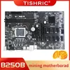 Schede madri TISHRIC B250B BTC Scheda madre mineraria PCIE a 12 porte X1 TO X16 Slot LGA1151 GPU 12 Supporto scheda grafica DDR4 per minatore