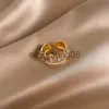 Бэнда звонит Lats Luxury циркон двойные студенческие открытые кольца для женщины 2021 Модные готические украшения для свадебной вечеринки Сексуальное кольцо X0625