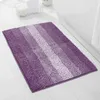 Alfombras de chenilla de colores degradados, alfombras para baño, felpudo de entrada para alfombras de baño, toalla para el suelo, antideslizante, alfombra larga y peluda