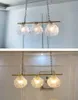 Lampes suspendues nordique créatif verre frais repas à trois têtes suspendu moderne Simple coquille BB Restaurant lustre