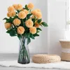 Decorative Flowers Floral Wire Artificial Flower Vase Decor Stem Needlework Material Bouquet Craft Home Decoration Tool