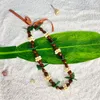 Chaînes Hawaiian Kukui Nut Lei Avec Cowrie Shell Graduation Collier Chunky Acrylique Pour Hommes Femmes Luau Diplômé Cadeau Aloha Mariage