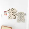 MILANCEL 2022 bébé pyjamas à manches courtes infantile garçons dormeur porter infantile ensemble de couchage enfant en bas âge barboteuses L230625