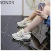 2023 Women Rhinestones Mesh Oddychane trampki koronkowe platforma sportowe buty Koreańskie style dziewczyny