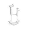 New ABS Portable Bidet Sprayer Set Handheld Toilet Bidet Retractable Spring Hose Adapter Free Mounting Bracket Switch Cleaning Tool