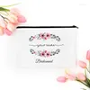 Cosmetic Bags Makeup Pouch Bridal Clutch Party Gifts Maid Of Honor Proposal Bridesmaid Gift Personalized Bag Custom