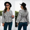 Women's Blouses Fashion Woman Blouse 2023 V-Neck Irregular Stripe Button Up Shirt V Neck Long Sleeve Tops Receiving Waist Shirts