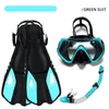 Maschere da immersione Maschera da snorkeling professionale e occhiali da boccaglio Occhiali Set tubo da nuoto Adulto Unisex 230621