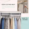 Bath Hangers Folding clothes hang 5 in 1 Pant Rack Hanger for Clothes Organizer Multifunction Shelves Closet Storage StainlessSteel 230625