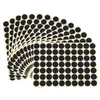 Cercles de 19 mm Autocollants de code ronds Étiquettes autocollantes auto-adhésives noires