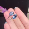 Cluster Rings Simple And Exquisite Natural Topaz Ring 925 Silver Woman Exclusive Gem Look For Shop